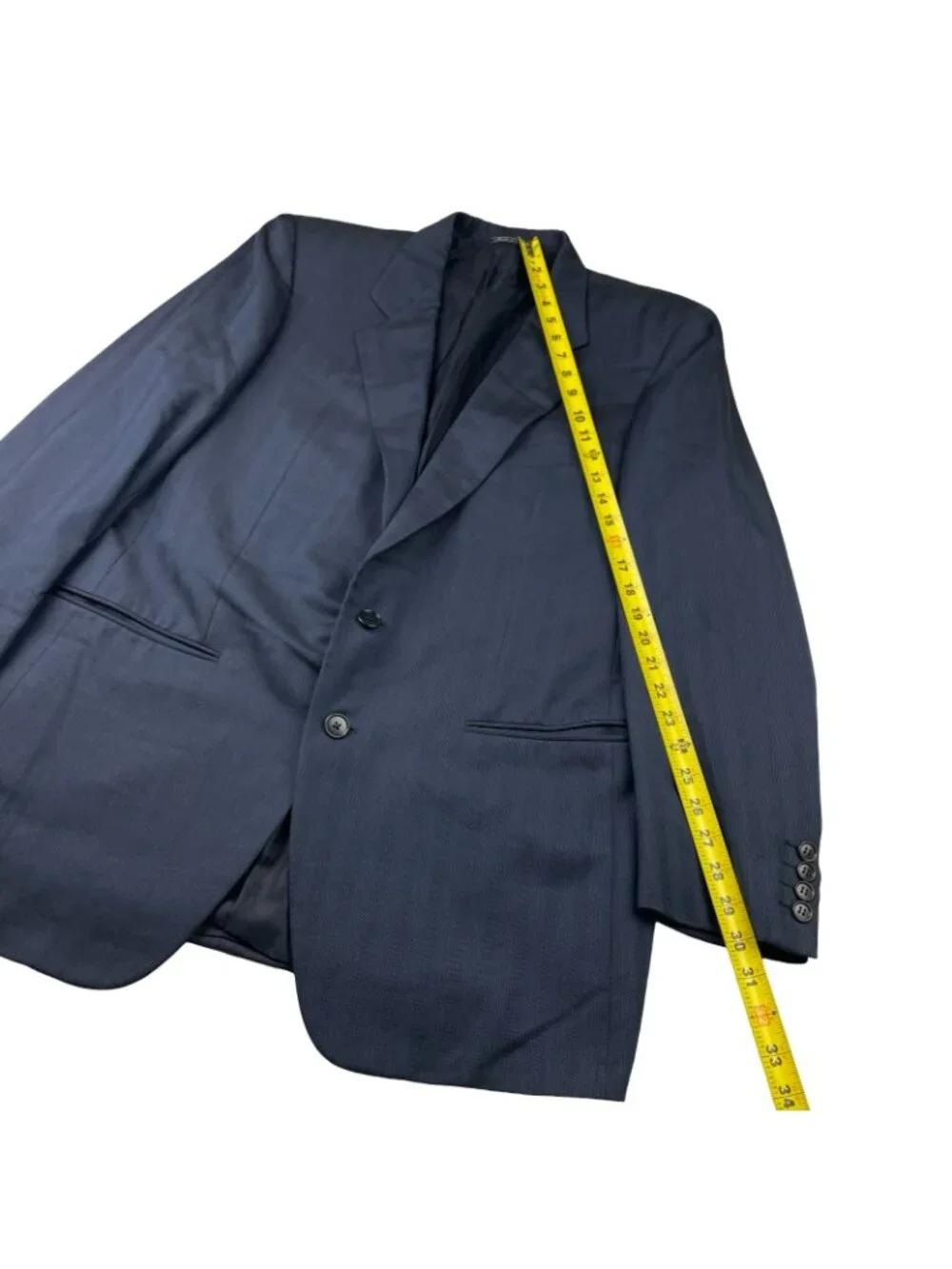 Ermenegildo Zegna Men’s Wool/Silk 2-Button Blazer Navy Blue • Italy • 42R US